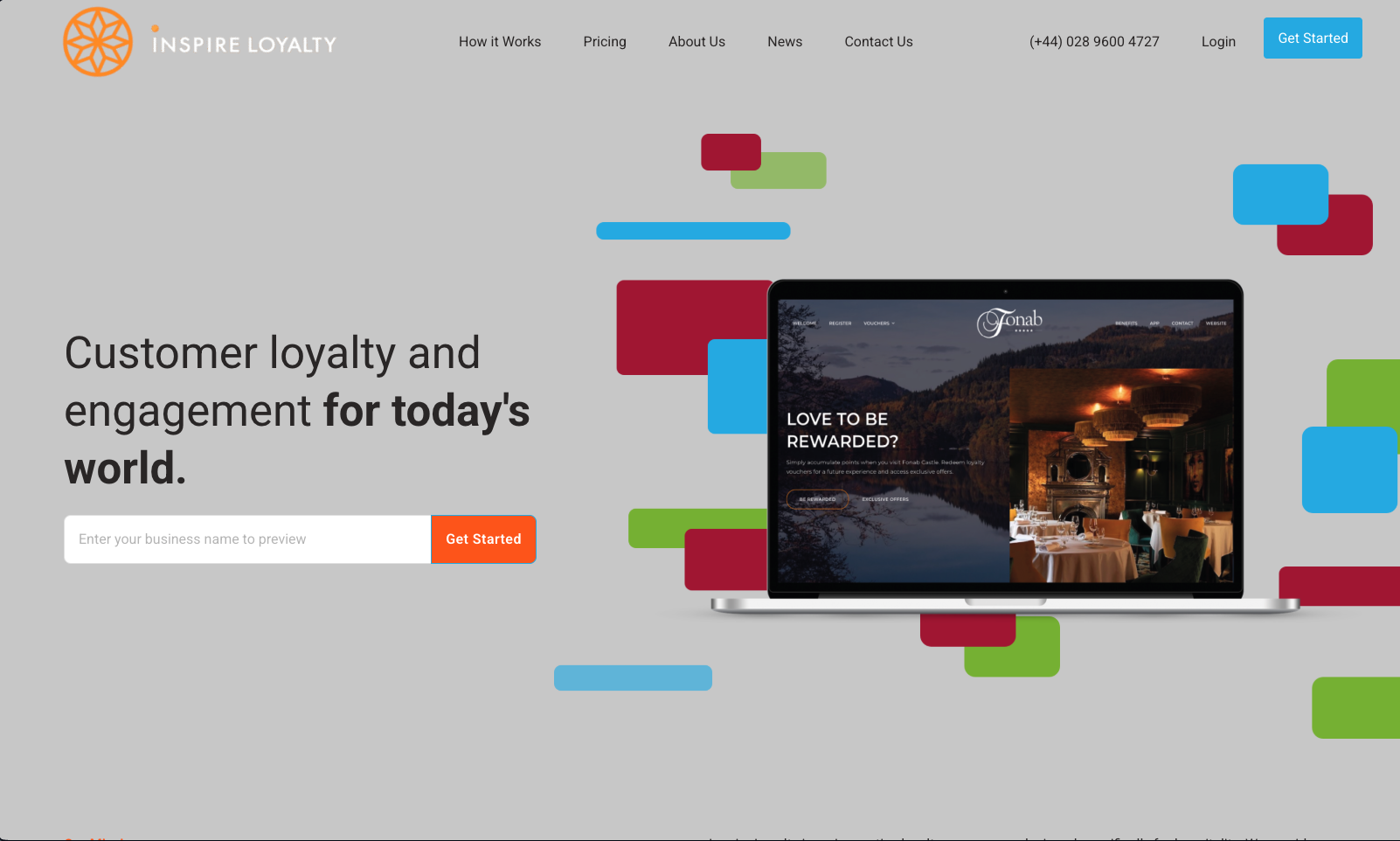 Inspire Loyalty hotel loyalty platform dashboard